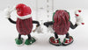 California Raisins Santa Claus & Candy Cane Christmas PVC Figures Pair
