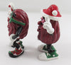 California Raisins Santa Claus & Candy Cane Christmas PVC Figures Pair