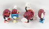 California Raisins PVC Lot Of Four: Sunglasses, Boombox, Hands In The Air
