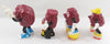 California Raisins PVC Lot Of Four: Buster, Skateboard, Roller Skates Lot Of Four