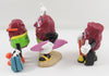 California Raisins PVC Lot Of Three: Buster, Benny Bowler & Surfer