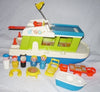 Vintage Fisher Price Play Family Happy Houseboat Toy Set