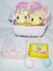 Vintage My Little Pony Newborn Baby Twins Milkweed & Tumbleweed With Bassinet